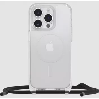 OtterBox React Case su dirželiu, MagSafe, skirtas Apple iPhone 15, skaidrus