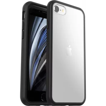 OtterBox React Series Mobilaus telefono galinė danga – Black Crystal – skirta Apple iPhone 7, 8, SE (2-os kartos), SE (3-ios kartos)