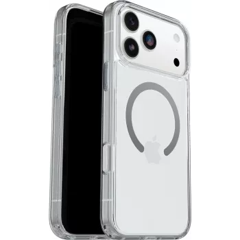 OtterBox Symmetry Clear MagSafe Series Case su kameros valdymo mygtuku, skirta Apple iPhone 17 Pro Max – permatoma (77-98856)