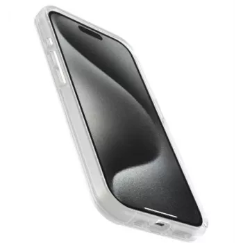 OtterBox Symmetry Series Back Cover for Apple iPhone 15 Pro, Clear - Polikarbonatas ir sintetinė guma, 3X karinio standarto apsauga nuo kritimo, suderinama su belaidžiu įkrovimu