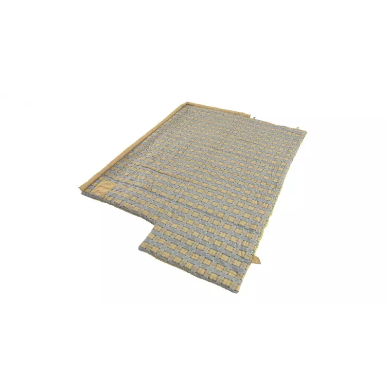 Outwell Commodore Miegmaišis 225 x 85 cm 9/5/-8 °C su atskira pagalve, 2 krypčių automatinis L formos užtrauktukas
