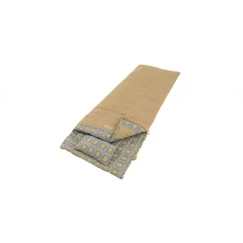Outwell Commodore Miegmaišis 225 x 85 cm 9/5/-8 °C su atskira pagalve, 2 krypčių automatinis L formos užtrauktukas