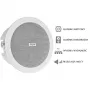 PA lubinis garsiakalbis HQM-SOZ1024 10W 100V Baltas