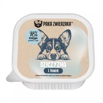PAKA ZWIERZAKA Game and Salmon šlapias šunų maistas - 150g