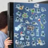 Paladone AstroBot šaldytuvo magnetai - 34 vnt. magnetų rinkinys, 3 lakštai, kosmoso roboto dizainas