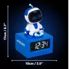 Paladone AstroBot Icon žadintuvas – pilkos/baltos spalvos, robotas su LCD ekranu ir snaudimo funkcija