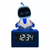 Paladone AstroBot Icon žadintuvas – pilkos/baltos spalvos, robotas su LCD ekranu ir snaudimo funkcija