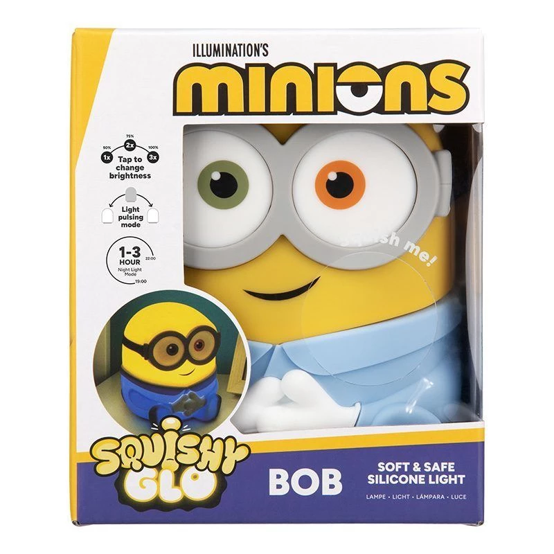 Paladone Bob SquishyGlo silikoninis šviestuvas su SpongeBob SquarePants – įkraunamas nuotaikos šviestuvas