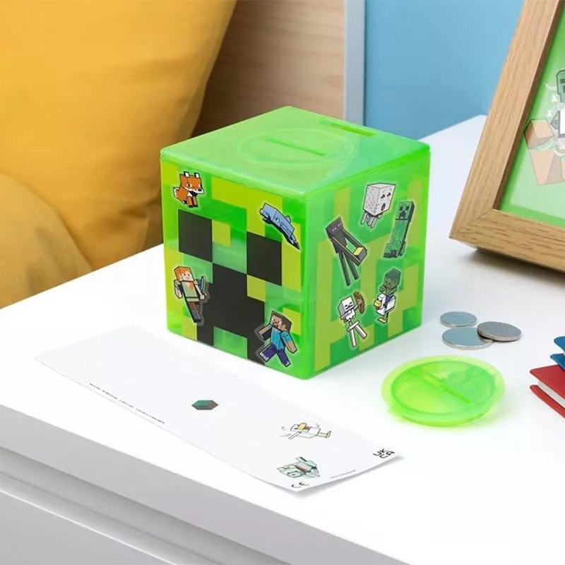 Paladone Minecraft Creeper Maze Safe V2 – elektroninė dėžutė pinigams su Creeper garso efektais