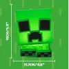Paladone Minecraft Creeper SquishyGlo silikoninis šviestuvas su įkraunama baterija – žalia LED naktinė lemputė su 3 ryškumo lygiais ir Micro USB įkrovimu