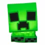 Paladone Minecraft Creeper SquishyGlo silikoninis šviestuvas su įkraunama baterija – žalia LED naktinė lemputė su 3 ryškumo lygiais ir Micro USB įkrovimu