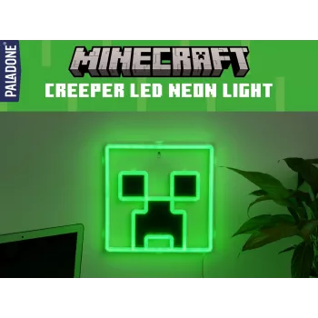 Paladone Minecraft Creeper sieninis LED neoninis apšvietimas