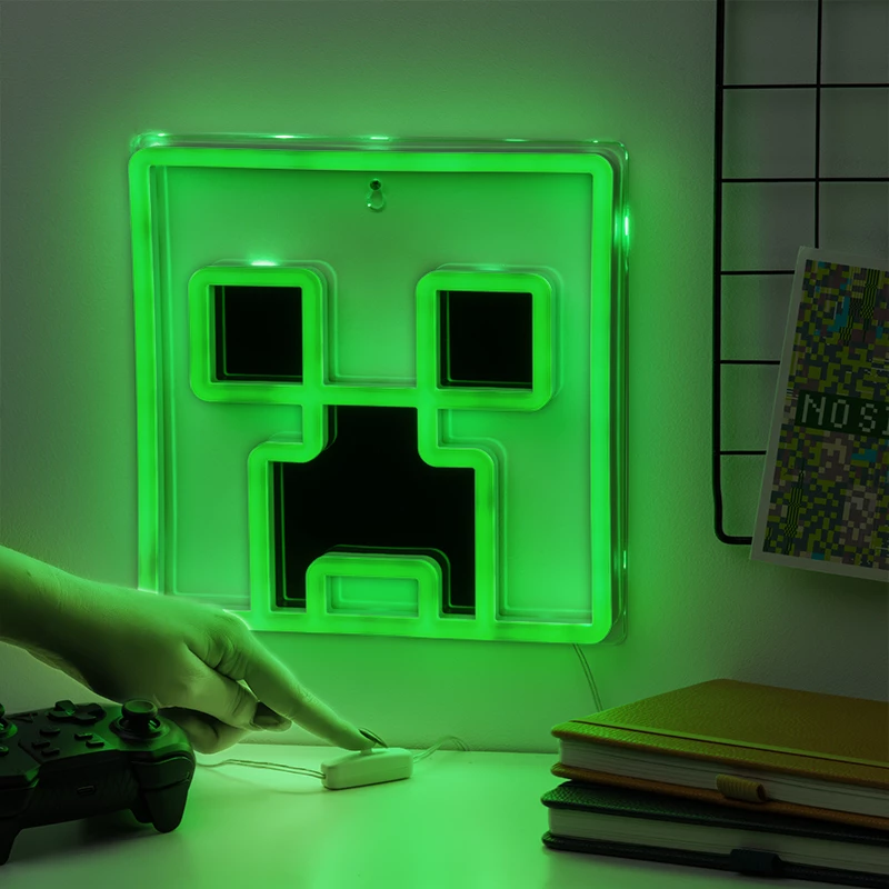 Paladone Minecraft Creeper sieninis LED neoninis apšvietimas