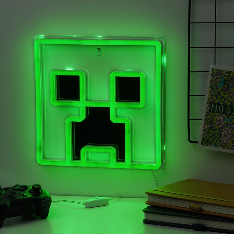 Paladone Minecraft Creeper sieninis LED neoninis apšvietimas