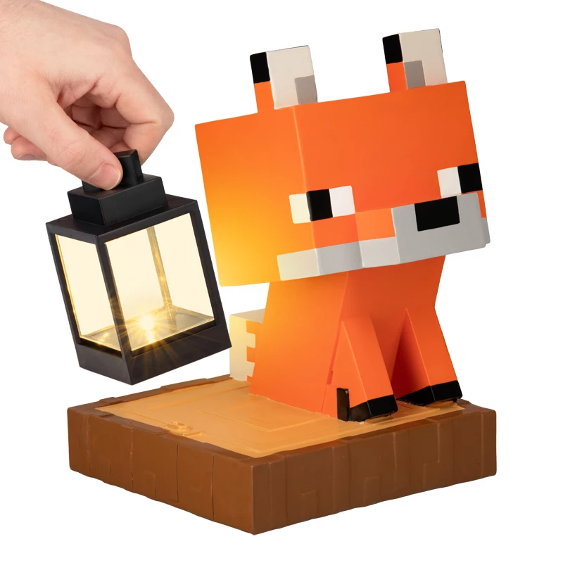 Paladone Minecraft Fox Solar Light – Saulės energija maitinama dekoratyvinė LED figūrėlė
