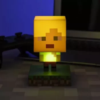 Paladone PP6591MCF Minecraft Alex Icon Light – USB maitinamas LED naktinis šviestuvas, besikeičiančių spalvų