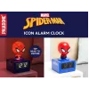 Paladone Spider-Man Icon žadintuvas – skaitmeninis LED, raudonas/juodas