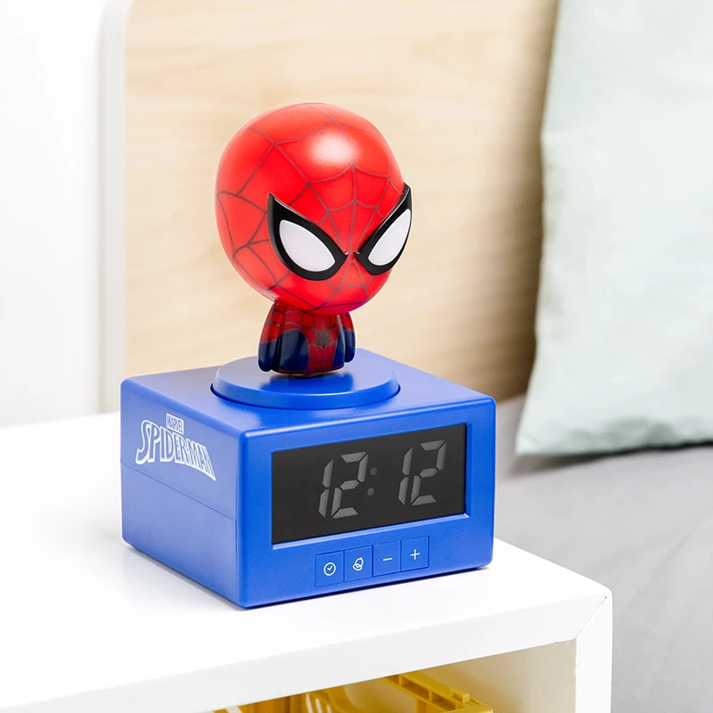 Paladone Spider-Man Icon žadintuvas – skaitmeninis LED, raudonas/juodas