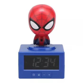 Paladone Spider-Man Icon žadintuvas – skaitmeninis LED, raudonas/juodas