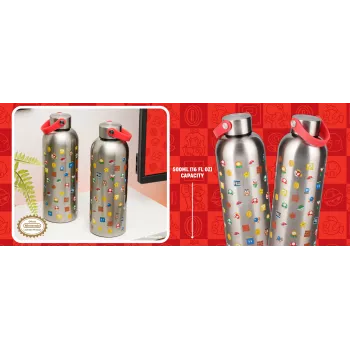 Paladone Super Mario Metal Water Bottle su nešimo kilpa