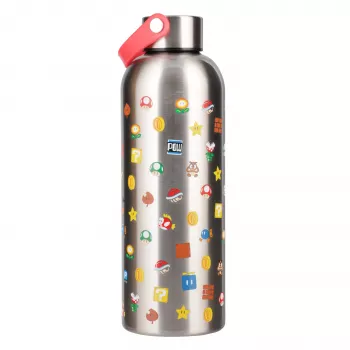 Paladone Super Mario Metal Water Bottle su nešimo kilpa