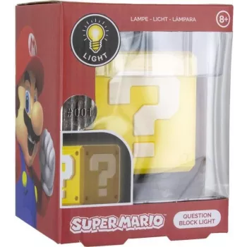 Paladone Super Mario Question Block 3D lemputė su monetos garso efektu PP4372NNV2