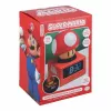 Paladone Super Mario Super Mushroom ikoninis žadintuvas – skaitmeninis LCD, USB maitinimas, oficialūs Nintendo garso efektai, raudonas/baltas