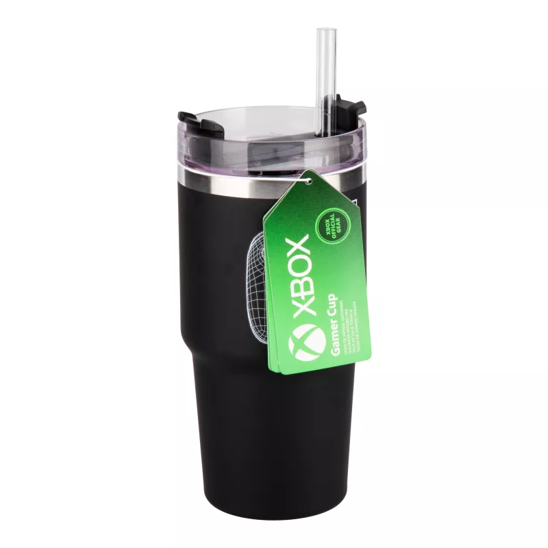 Paladone Xbox Gamer Cup – keramikinė 300 ml puodelis su Xbox valdiklio formos rankena, juodai žalia