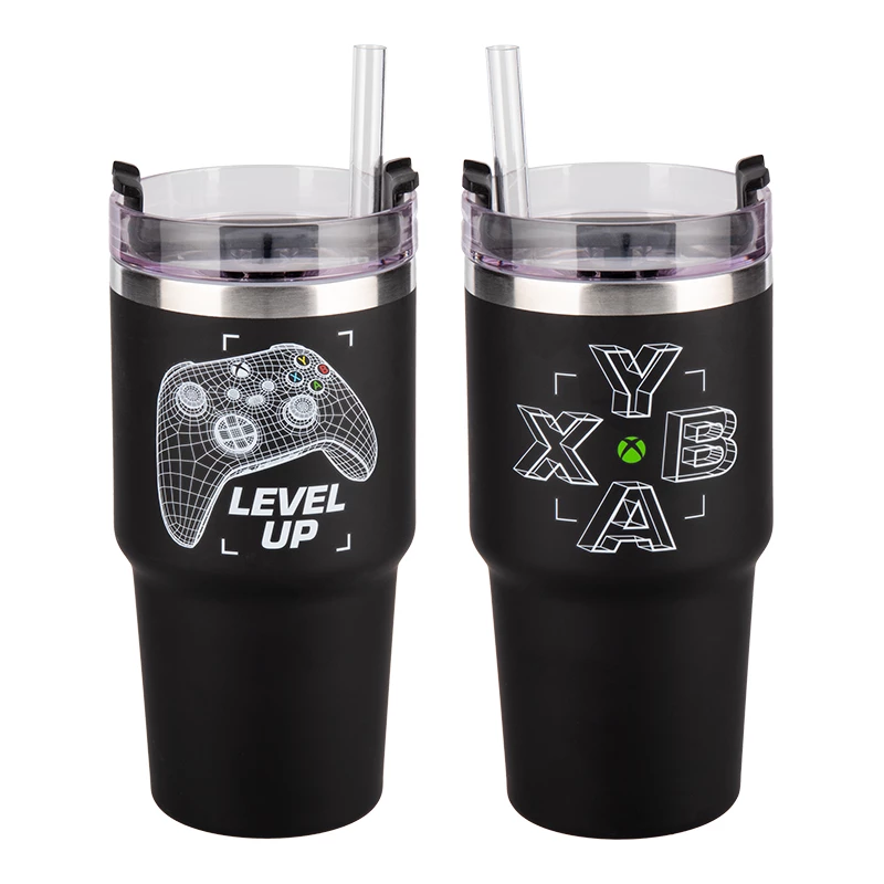 Paladone Xbox Gamer Cup – keramikinė 300 ml puodelis su Xbox valdiklio formos rankena, juodai žalia