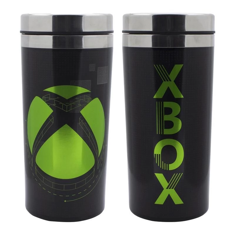 Paladone XBOX Metal Travel Mug 450ml Double-Walled Stainless Steel