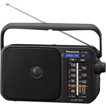 Panasonic RF-2400DEG-K nešiojamas analoginis AM/FM radijas - juodas