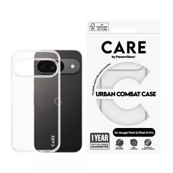 PanzerGlass CARE by Flagship Case Transparent Urban Combat su Skaidriu Rėmeliu, skirta Google Pixel 8 Pro