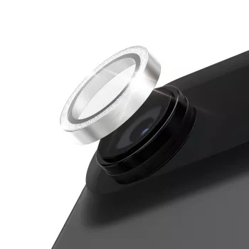 PanzerGlass Hoops Glitter Silver Camera Lens Protector, skirtas iPhone 15 Pro / Pro Max