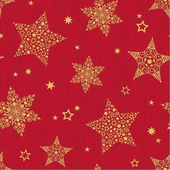 Papstar 88169 raudonos popierinės servetėlės, 2 sluoksnių, 33 x 33 cm, 100 vnt., FSC sertifikuotos, vienkartinės