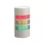 PATLITE WEP-302FB-RYG LED Signal Tower, 3-Tier Red/Yellow/Green, Buzzer, Wall Mount, 24V DC, IP65, White