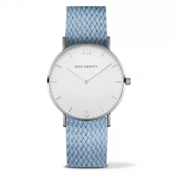 PAUL HEWITT Unisex Laikrodis Sailor Line 39mm Nerūdijančio Plieno Tinklelis Sidabrinis PH-SA-SSTW26S
