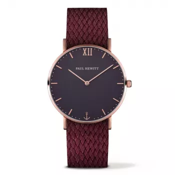 PAUL HEWITT Unisex Laikrodis Sailor Line PH-SA-RSTB19S 39mm Rožinis Auksas Nerūdijantis Plienas Tinklelis