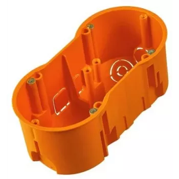 PAWBOL A.0042WPG gilus dvigubas įleidžiamos montavimo dėžutės 60 mm su varžtais, oranžinė