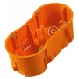 PAWBOL A.0042WPG gilus dvigubas įleidžiamos montavimo dėžutės 60 mm su varžtais, oranžinė