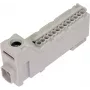 PAWBOL Bevaržtė gnybtų juosta LZB E.4136SZ pilka (12 polių, 450V, 24A)