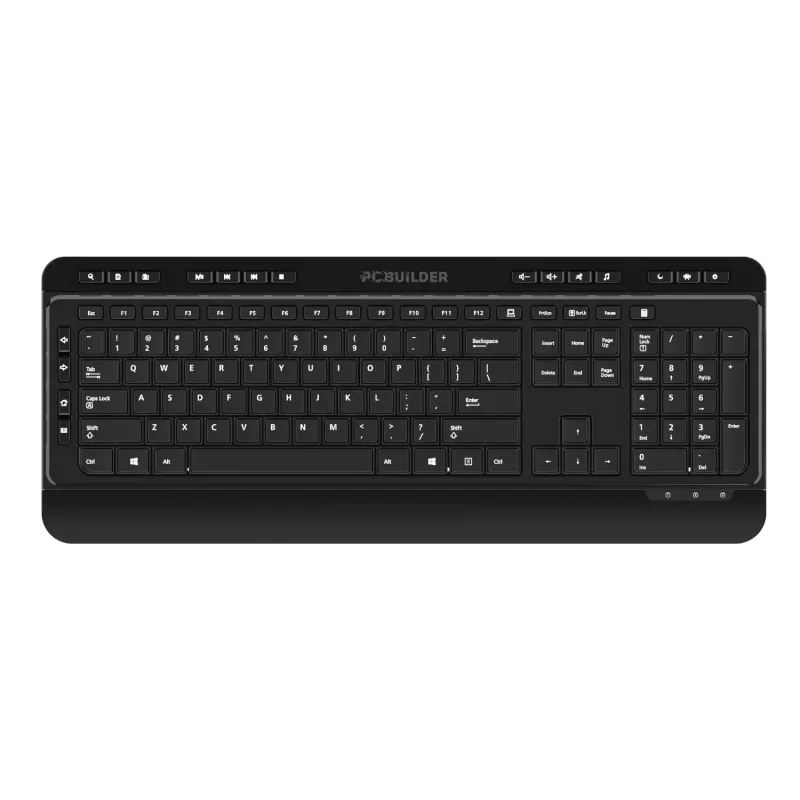 PCBuilder ALPHA Silent belaidis klaviatūros ir pelės rinkinys