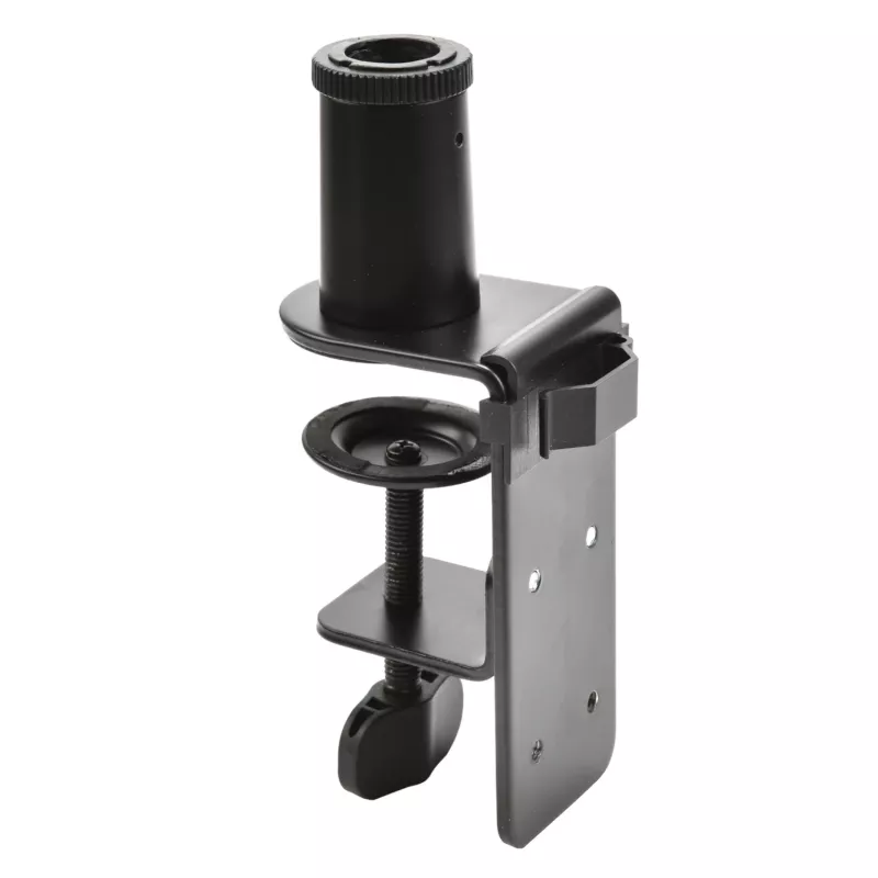 PCBuilder CAST STEADY mikrofono stovo ranka - stalinis spaustuvas, žirklinė ranka, plienas, 1,5 kg apkrova, 750 mm siekis, 360° sukimasis, paslėpta kabelių sistema, juoda