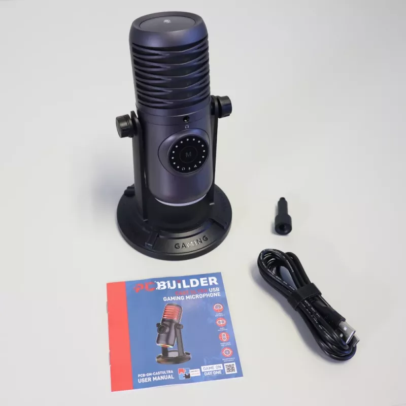 PCBuilder CAST ULTRA USB žaidimų mikrofonas