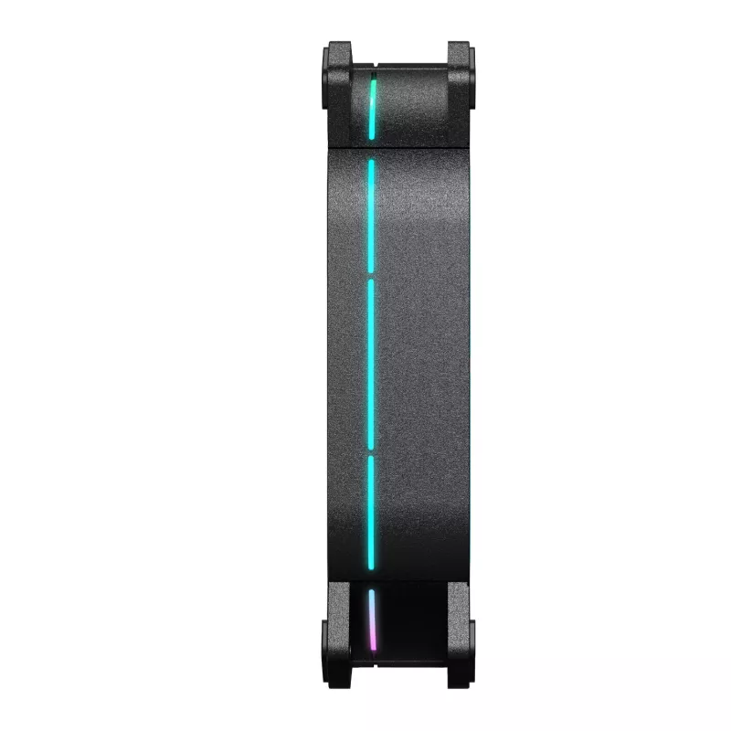 PCBuilder TORNADO CHILL ARGB 120 mm ventiliatorių rinkinys - 3 vnt., adresuojamas RGB, PWM, hidraulinis guolis, 65 CFM, 6 prievadų hub'as