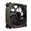 PCBuilder TORNADO CHILL ARGB 120 mm ventiliatorių rinkinys - 3 vnt., adresuojamas RGB, PWM, hidraulinis guolis, 65 CFM, 6 prievadų hub'as