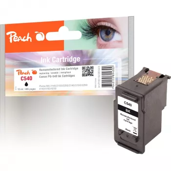 PEACH rašalo kasetė juoda PI100-155 (suderinama su Canon PG-540)
