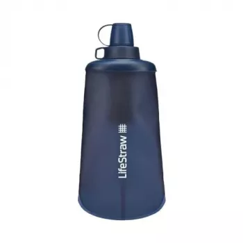 PEAK PERFORMANCE Peak Squeeze Filter Bottle 650ml Mountain Blue LIFESTRAW