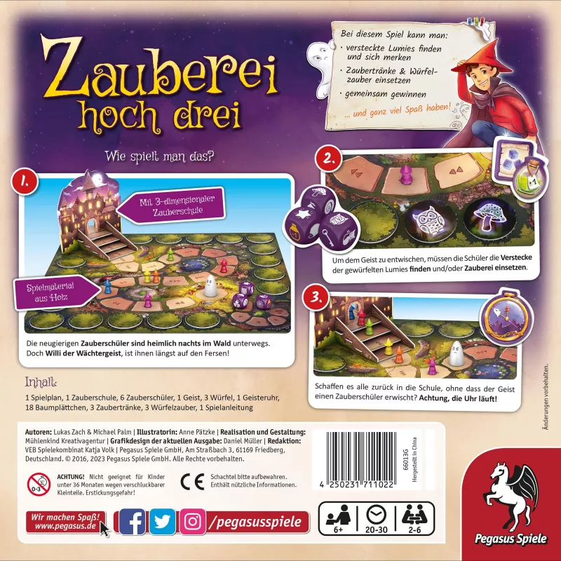 PEGASUS Zauberei hoch drei vaikiškas magijos rinkinys