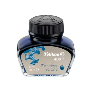 Pelikan 4001 flomasterio rašalas, mėlynai juodas, 30 ml stiklinis buteliukas 301028
