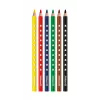 Pelikan 700610 spalvotų pieštukų rinkinys, 6 vnt. (juodas, rudas, žalias, raudonas, violetinis, geltonas)